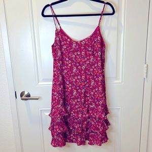 Mini Floral dress with Ruffles
